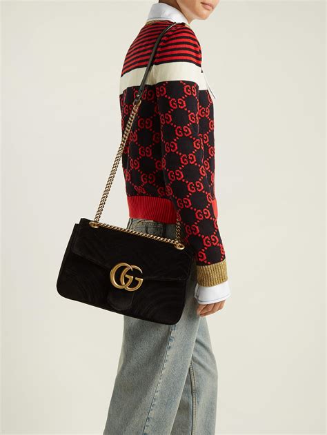 gucci marmont velours medium